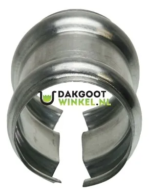 Nedzink Zinken dubbele overschuifwrong 100 mm rond (NedZink)
