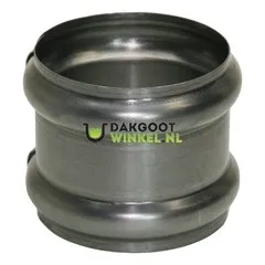 Nedzink Zinken dubbele overschuifwrong 100 mm rond (NedZink)