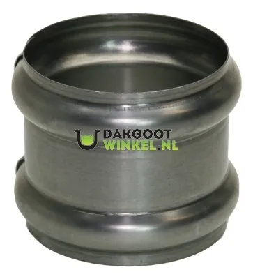 Nedzink Zinken dubbele overschuifwrong 100 mm rond (NedZink)