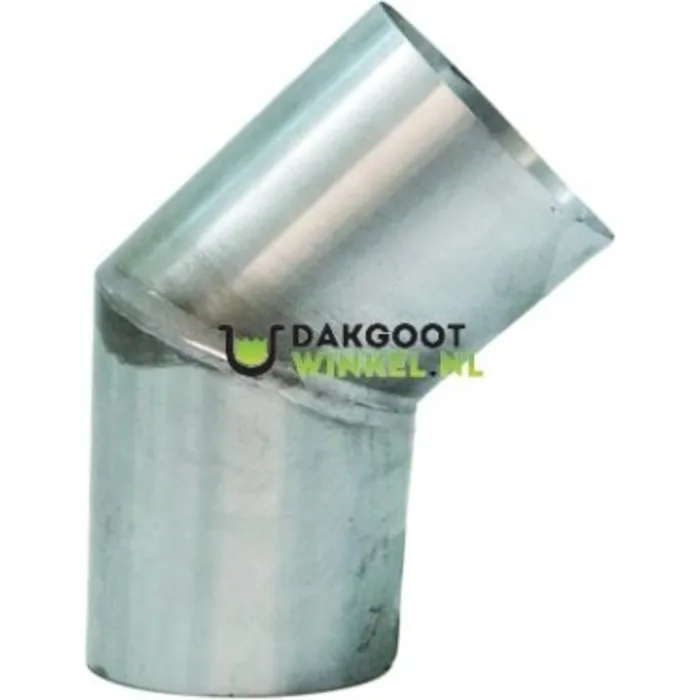 Zinken bocht 45 graden 100 mm verstek
