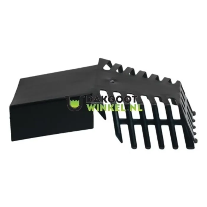 Bladvanger PE - zwart. 60x80mm