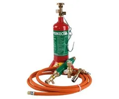 Perkeo PRO PERKEO set (fles. ventiel. slang. handgreep. windkap open. branderkop en koperen bout 500 gram)