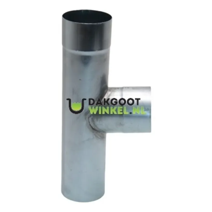 T-stuk zink 100 mm rond 85/90 graden