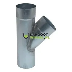 Rheinzink Zinken T-stuk 100 mm rond 45 graden (Rheinzink)