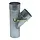 Zinken T-stuk 100 mm rond 45 graden (Rheinzink)