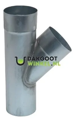 Rheinzink Zinken T-stuk 100 mm rond 45 graden (Rheinzink)