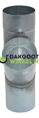 Rheinzink Zinken T-stuk 100 mm rond 45 graden (Rheinzink)