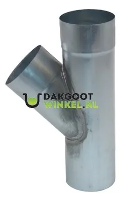 Rheinzink Zinken T-stuk 100 mm rond 45 graden (Rheinzink)