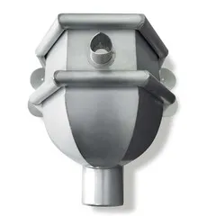 Rheinzink Zinken vergaarbak 80 mm rond - model Louvre (Rheinzink)