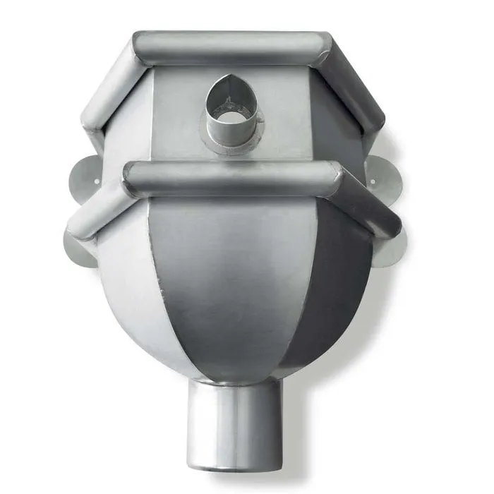 Zinken vergaarbak 80 mm rond model Louvre