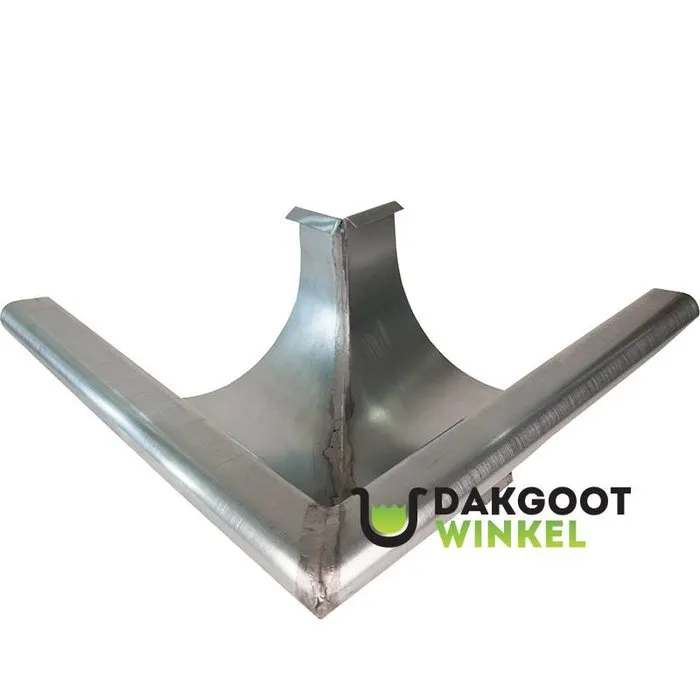 Nedzink Buitenhoek mastgoot M44. 90 graden. zink