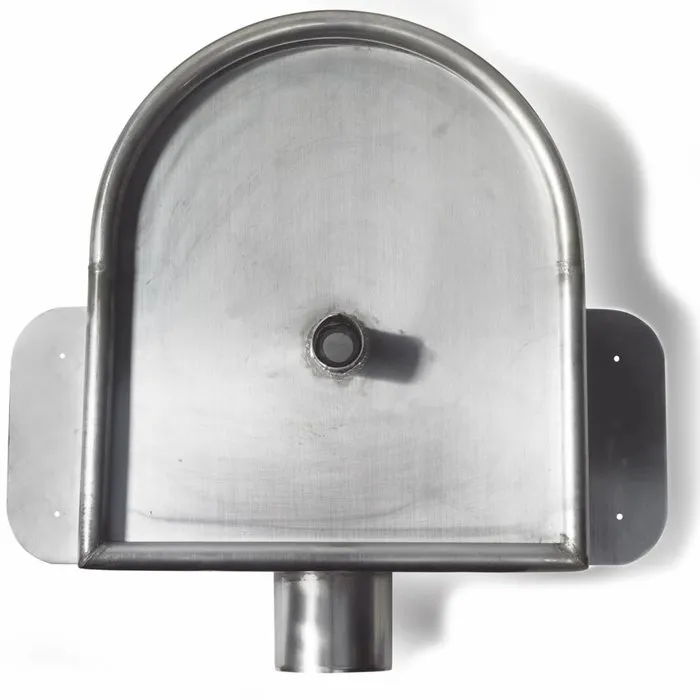 Zinken vergaarbak 80 mm rond Oud Amsterdam